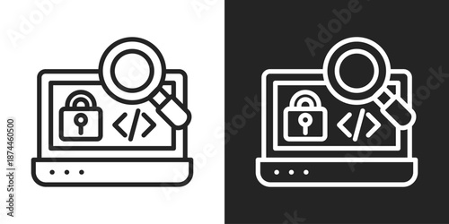 Penetration Icon In Black And White Line Style