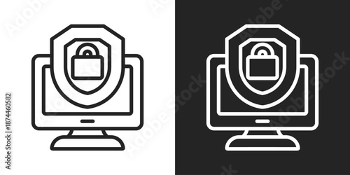 Hardening Icon In Black And White Line Style