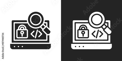 Penetration Icon In Black And White Glyph Style