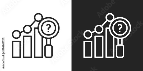 Prediction Icon In Black And White Line Style