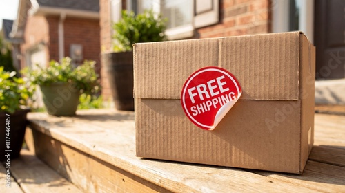 A cardboard box with a Free...