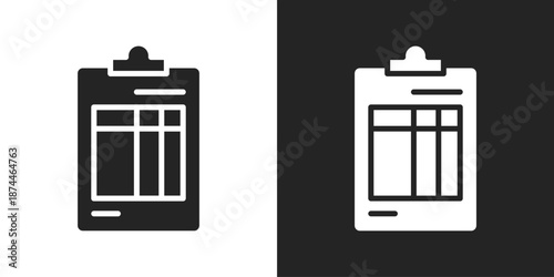 Data Frequency Icon In Black And White Glyph Style