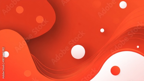 Red abstract background with dynamic shapes composition modern abstract simple design