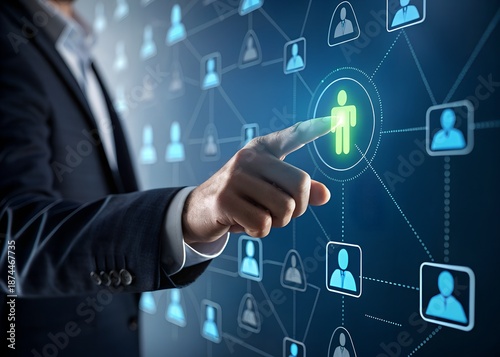 digital human resource network connection interface