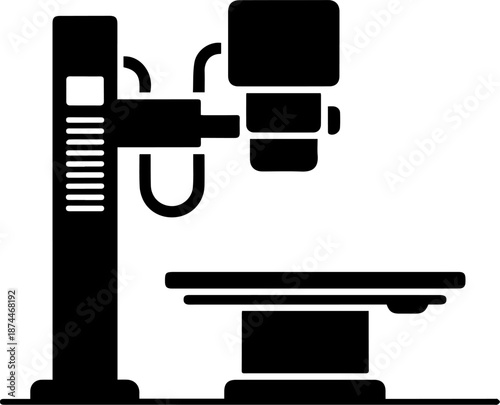 X-ray Machine Medical Silhouette Icon