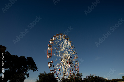 Observation wheel stands ta...