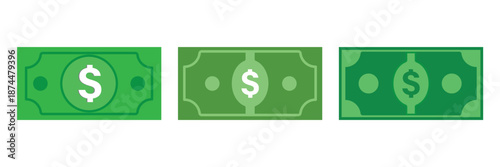 Dollar notes icon In Trendy Design Vector Eps 10