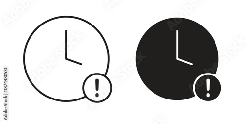 Alarm exclamation icon