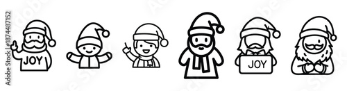 sacred holiday joy Line art illustration isolated on white background of palm sunday icons