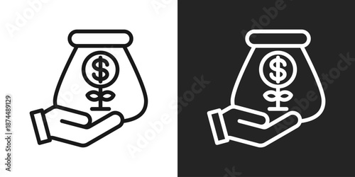 Commodity Icon In Black And White Line Style