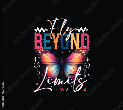 modern stylish butterfly tshirt hoodies appeal cloth wear textile design template