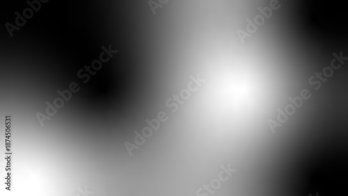 Black and white charcoal monochrome overlay abstract background. Gradient blend mesh texture with blur soft glowing light smooth fade transition. Vector illustration.