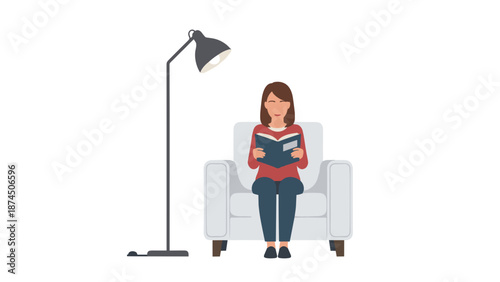 A woman performs a side bend stretch next to a yoga mat, water bottle, and a clock showing 10 o'clock.