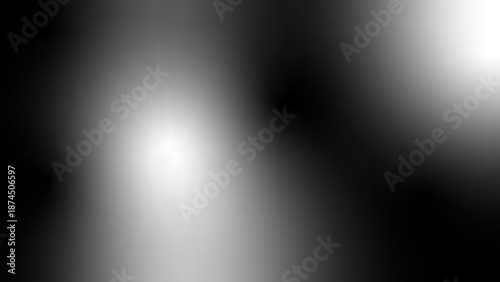 Black and white charcoal monochrome overlay abstract background. Gradient blend mesh texture with blur soft glowing light smooth fade transition. Vector illustration.