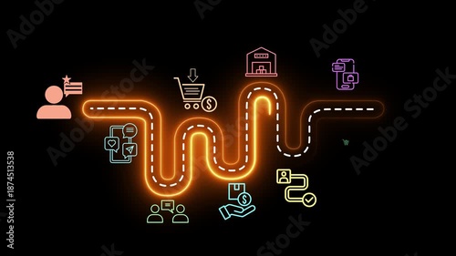 Customer experience concept on the transparent background. Providing personalized support throughout the customer journey from product discovery to purchase and engagement. Customer satisfaction idea.