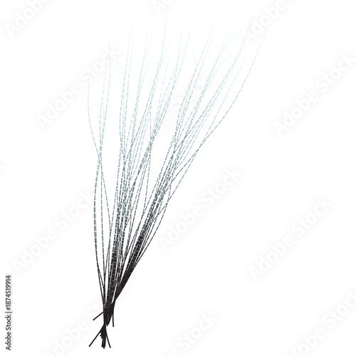 Elegant Black and White Decorative Twigs for Modern Decor.