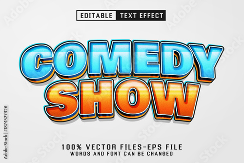 Comedy Show 3d Text - Editable Text Effect