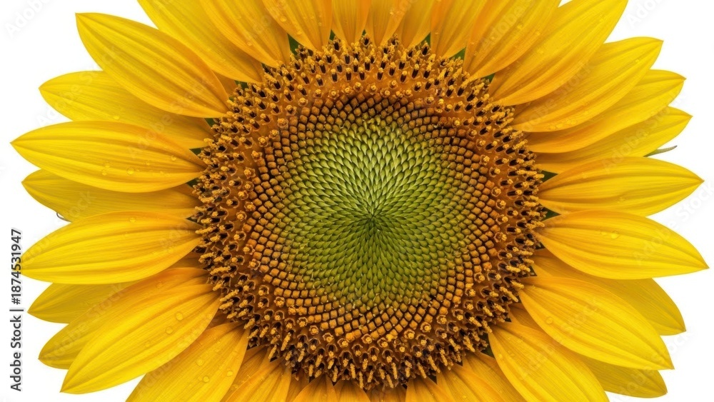 Naklejka premium Close-up of a vibrant sunflower