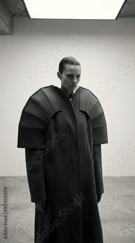 Avant Garde Sculptural Fashion Editorial Architectural Clothing Design Oversized Structured Coat Contemporary Art