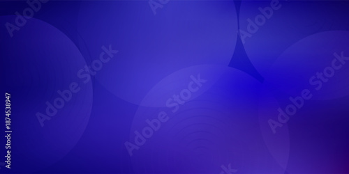Blue gradient abstract circle shape background vector design