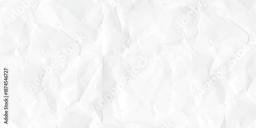 Abstract crumpled white paper texture background. white crumpled paper texture background. 