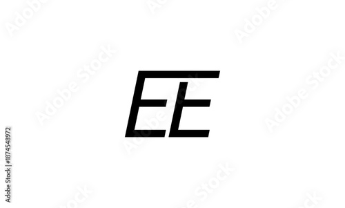 EE initial letter logo or EE monogram logo	
