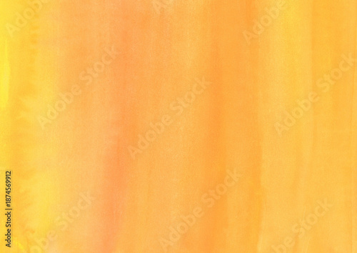 紙の質感のある柔らかな黄色とオレンジの水彩背景素材
