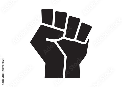 Power fist icon, Power fist solid Vector