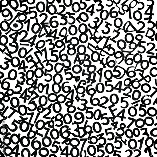 black number background