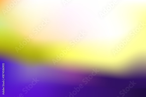 Abstract background blurred gradient with Blue yellow and white bright blending. Modern vector design
