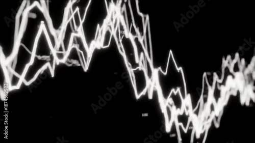 Abstract Financial Graphs Background for Business Analytics