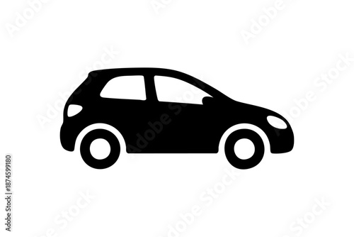 Compact car icon representing urban mobility and personal transport go