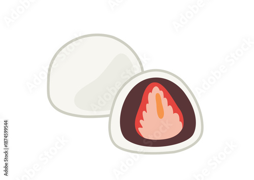 美味しそうないちご大福