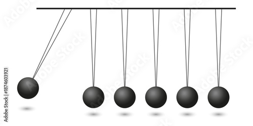 Balancing balls Newton's cradle icon