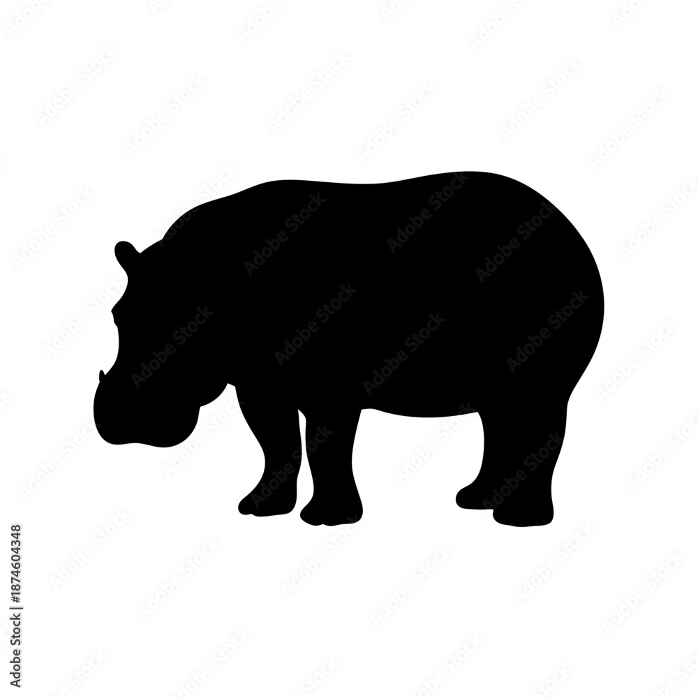 Fototapeta premium Silhouette of a rhino