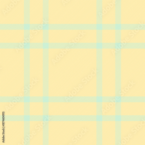 Festival background textile vector, comfortable tartan fabric pattern. Victorian plaid seamless texture check in light and yellow colors.