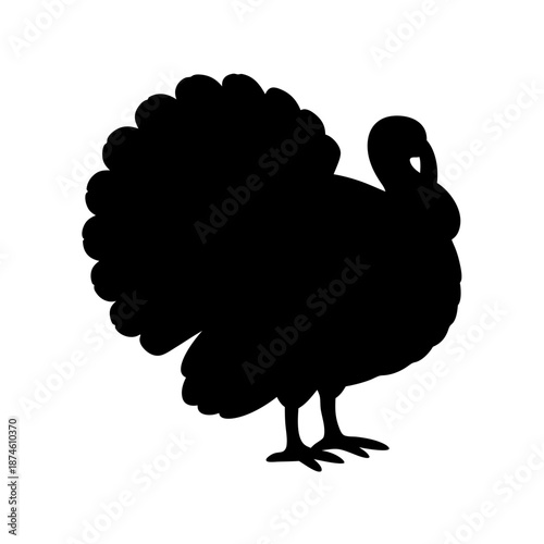 Silhouette of a turkey