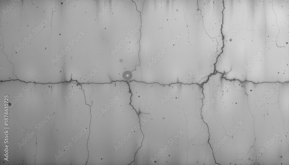 Obraz premium Abstract Background with Cracks and Spots on a Textured Surface in Shades of Gray and White