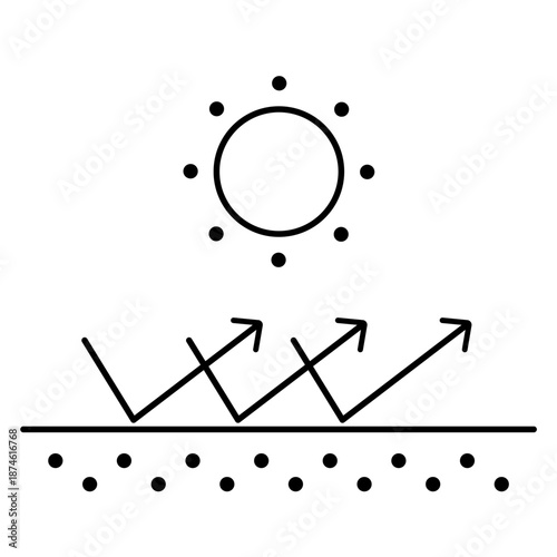 UV Protection Skin Line Icon