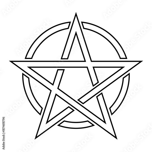 Pentacle Line Icon