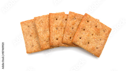 Cracker isolated on white background