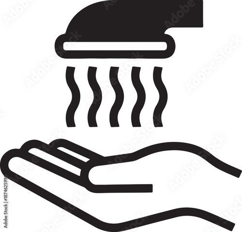 A black and white of a chef's hat with steam and a fork also transparent background