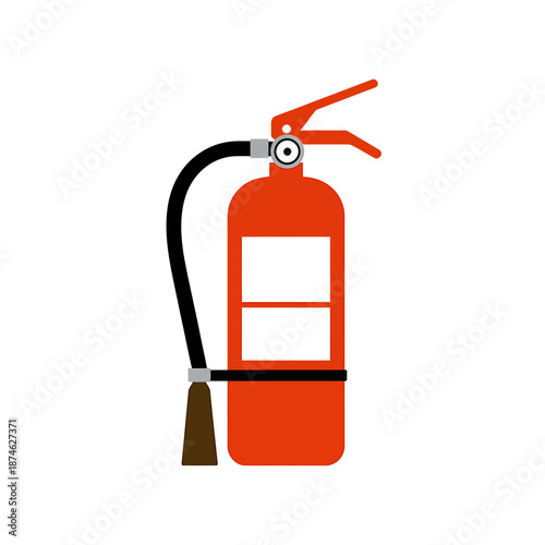 Illustration of a fire extinguisher for safety equipment
