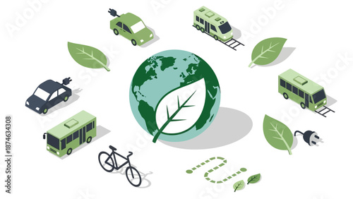 Eco-friendly transportation: green vehicles and sustainable global travel