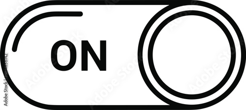 Toggle Switch On UI Line Icon