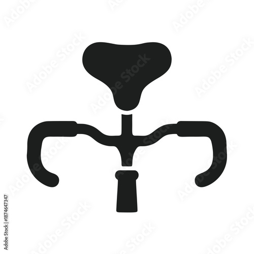An icon of a bicycle saddle and handlebars.