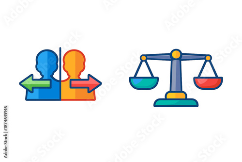 Concept of exchange and balance between two people