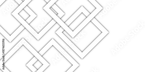 An abstract geometric background features a 3d maze pattern design where a vector arrow symbol represents a business solution and the successful path through a complex technology challenge