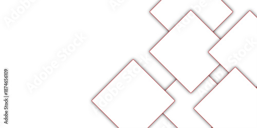 3d abstract background with red and white lines featuring a business survey checklist with a silver pen and a red tick mark in a square choice box signifying a voting agreement or test result