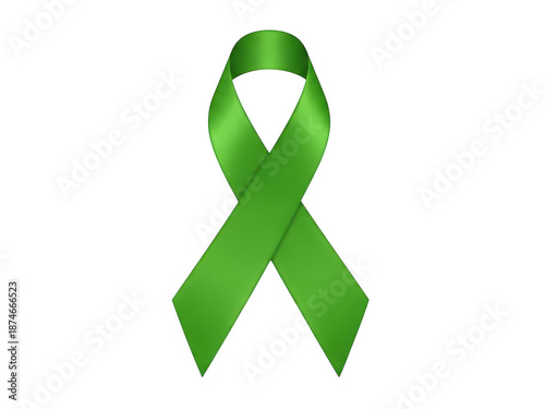 Wallpaper Mural Green awareness ribbon symbol isolated on transparent background for health and support Torontodigital.ca